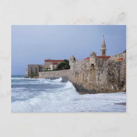 Alte Festung Budva in Montenegro Postkarte (Vorderseite)