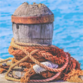 Alte Festungsbollard Aufkleber (Vorderseite)