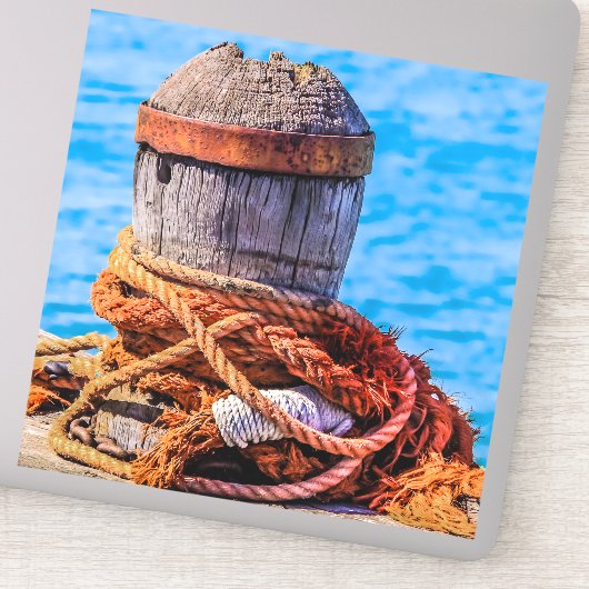 Alte Festungsbollard Aufkleber (Detail)