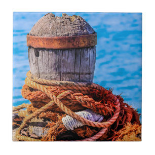 Alte Festungsbollard Fliese