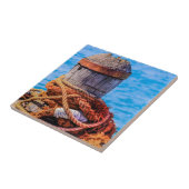 Alte Festungsbollard Fliese (Seite)