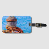 Alte Festungsbollard Gepäckanhänger (Vorderseite (Horizontal))