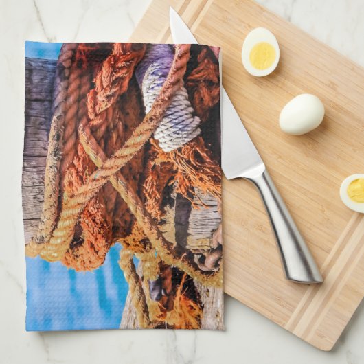 Alte Festungsbollard Geschirrtuch (Viertel Falte)