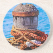 Alte Festungsbollard Getränkeuntersetzer (Vorne)