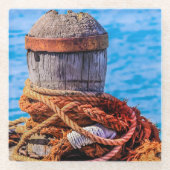 Alte Festungsbollard Glasuntersetzer (Vorderseite)