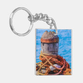 Alte Festungsbollard Schlüsselanhänger (Vorderseite links)