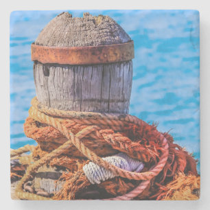 Alte Festungsbollard Steinuntersetzer