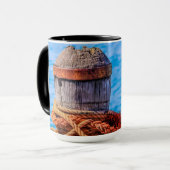 Alte Festungsbollard Tasse (Vorderseite Links)