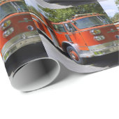 Alte Feuerwehr Geschenkpapier (Rolleneckpunkt)