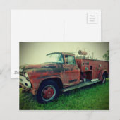 Alte Feuerwehr Postkarte (Vorne/Hinten)