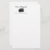 Alte Filmkamera Briefpapier (Vorne/Hinten)