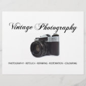 Alte Filmkamera Flyer (Vorne)