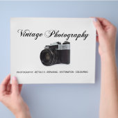 Alte Filmkamera Flyer (Hand)