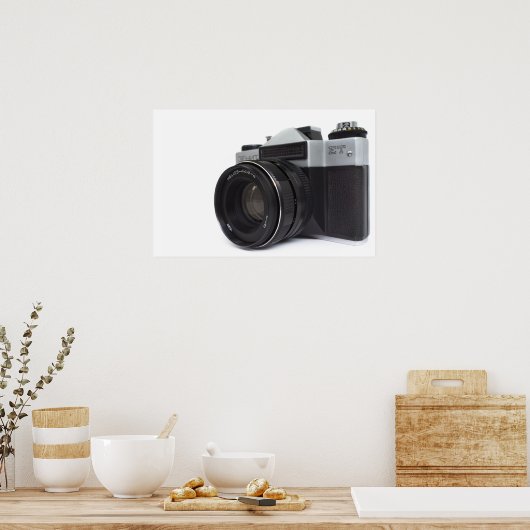 Alte Filmkamera Poster (Küche)