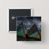 Alte Fischerboote Button (Vorne & Hinten)