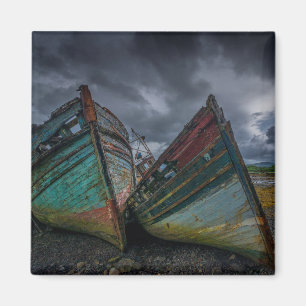 Alte Fischerboote Magnet