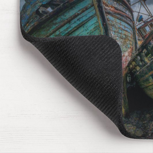 Alte Fischerboote Mousepad (Ecke)