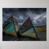 Alte Fischerboote Poster (Vorne)
