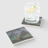 Alte Fischerboote Steinuntersetzer (Seitenansicht)