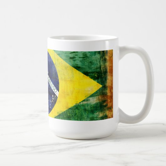Alte Flagge Brasiliens Kaffeetasse (Rechts)
