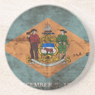 alte Flagge Delaware; Getränkeuntersetzer