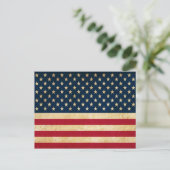 Alte Flagge der USA Postkarte (Stehend Vorderseite)