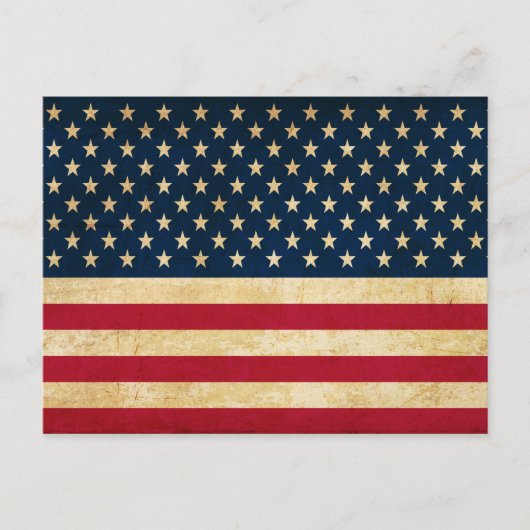 Alte Flagge der USA Postkarte (Vorderseite)
