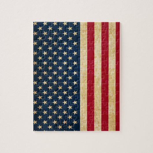 Alte Flagge der USA Puzzle (Vertikal)