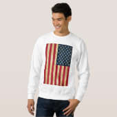 Alte Flagge der USA Sweatshirt (Vorne ganz)