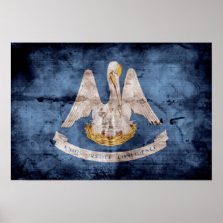 alte Flagge Louisias; Poster