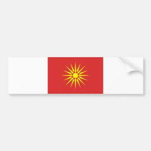 alte Flagge Macedonia-Landes Autoaufkleber