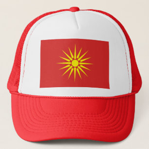 alte Flagge Macedonia-Landes Truckerkappe