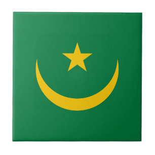 Alte Flagge Mauretaniens Fliese