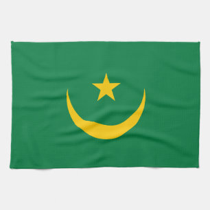 Alte Flagge Mauretaniens Geschirrtuch