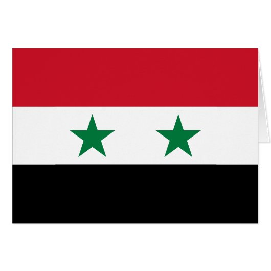 Alte Flagge Syriens (Vorderseite (Horizontal))