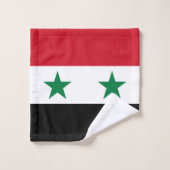 Alte Flagge Syriens Badhandtuch Set (Waschlappen)