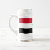 Alte Flagge Syriens Bierglas (Links)