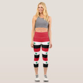 Alte Flagge Syriens Capri Leggings (Vorderseite)