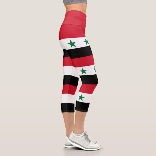 Alte Flagge Syriens Capri Leggings (Rechts)