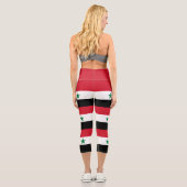 Alte Flagge Syriens Capri Leggings (Rückseite)