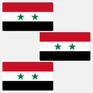 Alte Flagge Syriens Etiketten