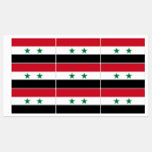 Alte Flagge Syriens Etiketten (Blatt)
