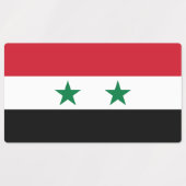Alte Flagge Syriens Etiketten (Design 1)