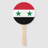 Alte Flagge Syriens Fächer (Rückseite)