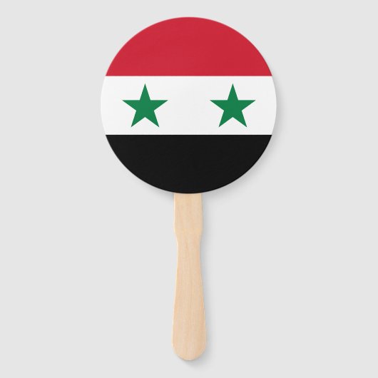 Alte Flagge Syriens Fächer (Vorderseite)