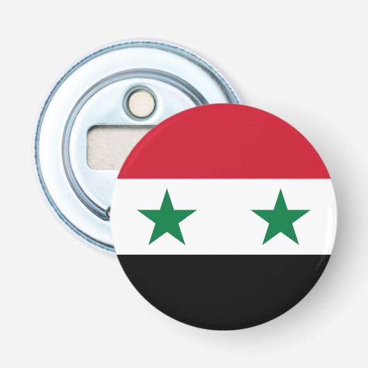 Alte Flagge Syriens Flaschenöffner (Vorderseite)