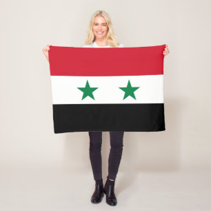Alte Flagge Syriens Fleecedecke