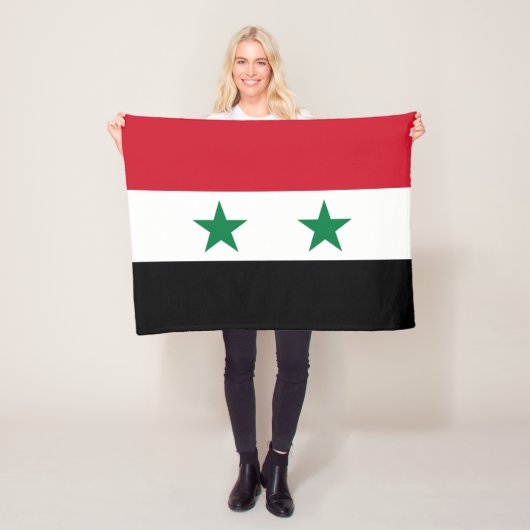 Alte Flagge Syriens Fleecedecke (Beispiel)