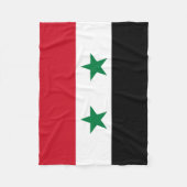 Alte Flagge Syriens Fleecedecke (Vorderseite)