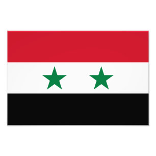 Alte Flagge Syriens Fotodruck